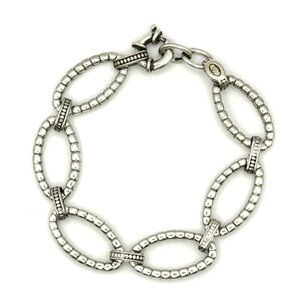 Lagos Caviar Two Tone Medium Link Bracelet